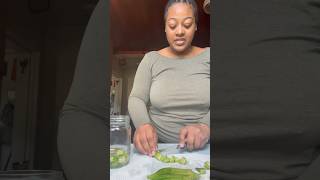 Make Okra Water With Me 🤍  Full Video On My Channel 🌱 [upl. by Ihtac]