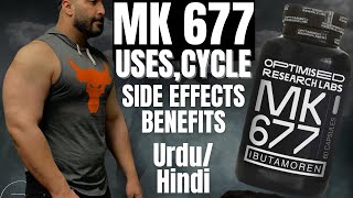 MK 677 Cycle  Side effects  Benefits UrduHindi [upl. by Merrile925]