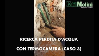 Ricerca perdita dacqua con termocamera Caso 3 [upl. by Lleunamme128]