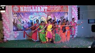 EKADANTHAYA SONG BRILLIANT SCHOOL FAIRWAL PARTY DANCE PERFORMANCE SURYAPET BRANCH [upl. by Alracal]