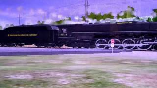 CampO 614 NampW 611 And NampW 1218 Pulls A50Car Freight Train [upl. by Eannyl]