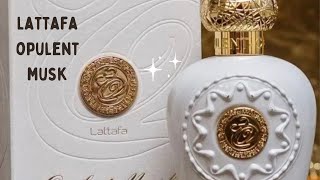 Lattafa opulent musk unboxing and first impressions [upl. by Ninehc]