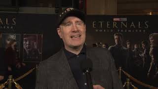 Kevin Feige Interview Marvel Eternals Premiere [upl. by Amzaj]