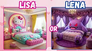 Lisa or Lena Luxurious  House Bedroom Kitchen Toys Clothes jewelry gifts [upl. by Dre]