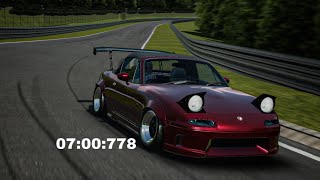 ASSOLUTO RACİNG Mazda Eunos roadster time attack nurburgring 700 assolutoracing [upl. by Hose822]