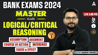 LogicalCritical Reasoning 1  Reasoning for Bank Exams 2024  By Saurav Singh [upl. by Blumenfeld]