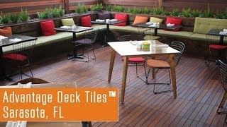 Advantage Deck Tiles™ Installed at Luxurious Florida Restaurant [upl. by Chimene]