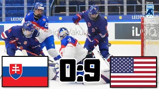 SLOVENSKO VS USA MISTROVSTVÍ SVĚTA U18 2024 [upl. by Patrich]