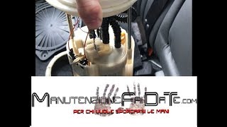 Sostituzione Pompa Benzina ad immersione Fiat Alfa Romeo Lancia tutorial [upl. by Yenitirb276]