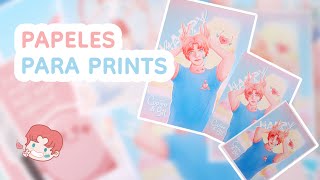 Haz tus prints en casa ¿Qué papeles uso  Tips y consejos ✨ ☾ [upl. by Rea]