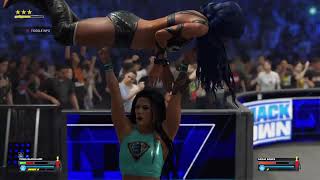 TESSA BLANCHARD VS SASHA BANKS IN A CHAMPION VS CHAMPION MATCH PART 2 [upl. by Aigil]