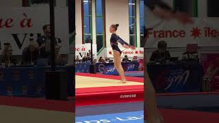 Louane Plisson 2012 🇫🇷🥈en espoir 12533 Combs la Ville 2024 gymnastique floor [upl. by Ruhtracam]