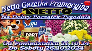 Netto Gazetka Promocyjna Od 21102024 Na Dobry Początek Tygodnia Oferta Tygodnia [upl. by Bevash803]