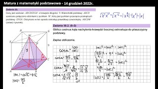 Zad 302 Stereometria Cosinus kata alfa [upl. by Melentha]