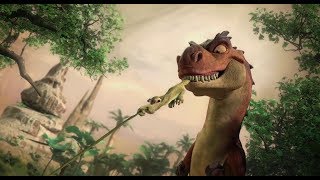 Ice Age Dawn of The Dinosaurs  Momma TRex Tries To Eat Sid [upl. by Neerod]