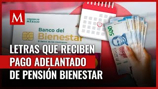 Conoce las letras que reciben el pago adelantado de la pensión del Bienestar [upl. by Valenta]