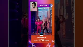 REHEARSAL ESTONIA 🇪🇪 JUNIOR EUROVISION 2024  Annabelle  quotTänavadiquot  REACTION [upl. by Cleary]