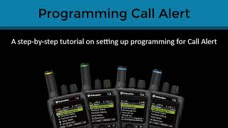 Programming GSeries P25 Voice Pager P25 Paging using Call Alert [upl. by Clover388]