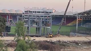 National Stadium Karachi  Steel Structure of Pavilion  New Updates [upl. by Ehcnalb396]