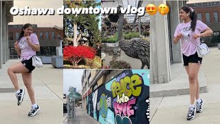 Oshawa downtown vlog 😻💃 Durham region 💮  canada 🇨🇦🍁 [upl. by Jenette]