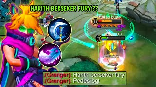 HARITH BERSEKER FURY  SESAKIT INI KAH DAMAGE NYA  BUILD HARITH TERSAKIT 2022  MOBILE LEGENDS [upl. by Tahmosh]