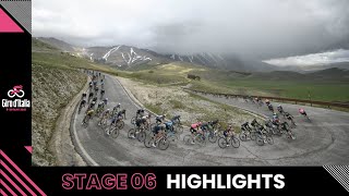 Giro d’Italia 2021  Stage 6  Highlights [upl. by Lerret290]