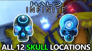 Halo Infinite  All 12 Skulls Locations Guide  Catacomb Achievement Campaign [upl. by Ailad811]