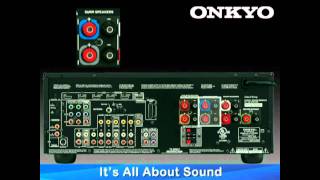 ONKYO HowTo Series Hook Up 51 or 71 Speaker Configuration [upl. by Jenesia]