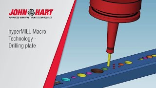 hyperMILL Macro Technology  Drilling plate [upl. by Walsh]