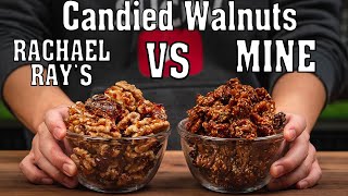 Candied Walnuts Showdown  My Spiced Baked Walnuts With Honey Vs Rachael Ray’s Candied Walnuts [upl. by Ahsratal]