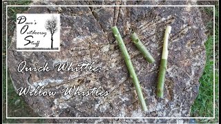 Quick Whittle Willow Whistles [upl. by Shurlock]