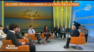 Di Buon Mattino Tv2000  Il Card Ravasi approfondisce le virtù di Fede e Speranza [upl. by Rama]