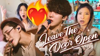 ATEEZ  ‘Leave The Door Open’ Cover Bruno Mars Anderson Paak Silk Sonic SISTERS REACTION [upl. by Caputto]