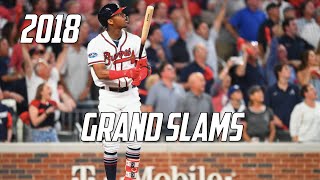 MLB  Grand Slams of 2018 [upl. by Nehtiek]