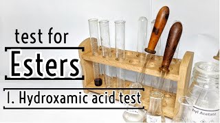 Test for ester  Hydroxamic acid test [upl. by Nivra]