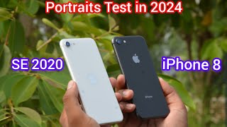 IPhone 8 VS SE 2nd Generation Portraits Test in 2024  2024 ka King Kon🤔 [upl. by Adna]