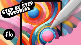 PROCREATE Easy Art for Beginners  Creating Abstract Art on your iPad [upl. by Einnig941]