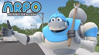 ARPO The Robot For All Kids  Runaway Robot   Videos For Kids [upl. by Airotahs]