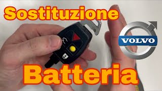 chiave VOLVO S40 C30 V40 a 5 tasti sostituzione batteria [upl. by Dud]