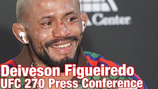 Deiveson Figueiredo calls Brandon Moreno a CryBaby  UFC 270 Post [upl. by Aldin]