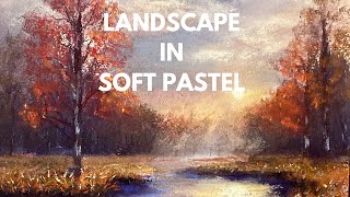 Landscape in Soft Pastel REALTIME [upl. by Willet69]