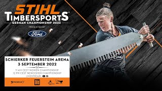 STIHL TIMBERSPORTS® German Championship 2022 Women Newcomer [upl. by Ribal230]