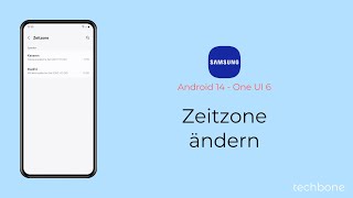 Zeitzone ändern  Samsung Android 14  One UI 6 [upl. by Ryter]