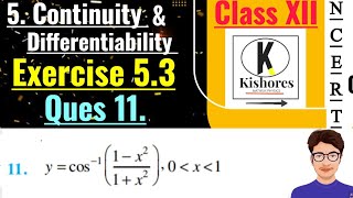 Exercise 53 Q11 Class 12 Maths  maths differentiation [upl. by Yvonner]