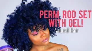 Defined Bouncy Curls  DETAILED Corkscrew Perm Rod Set on Natural Hair  The Mane Choice Cool Laid [upl. by Maurene]