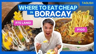 8 BORACAY BudgetFriendly Restaurants amp Food Spots • Filipino w ENG Sub • The Poor Traveler [upl. by Ajat]