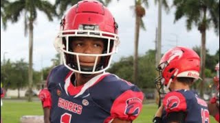 🏈🔒Osniel Ménage Triana 13U WRDB Miami Shores Spartans Miami FL [upl. by Hannan]