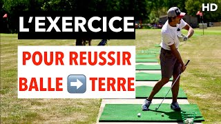 BALLE TERRE AVEC LES FERS  MEILLEURS CONTACTS cours de golf par David Bobrowski [upl. by Nosmoht]