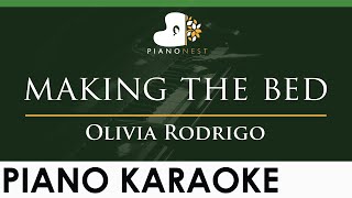 Olivia Rodrigo  making the bed  LOWER Key Piano Karaoke Instrumental [upl. by Artek]