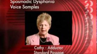 Spasmodic Dysphonia Voice Samples [upl. by Earlene273]